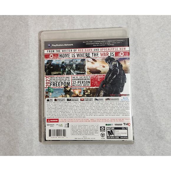 PS3 Homefront CIB THQ 2010 Sony PlayStation Pre-owned - Picture 2 of 4